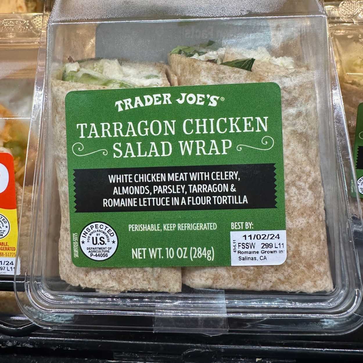 10 Foods for Anorexia Refeeding - Tarragon Chicken Salad Wrap