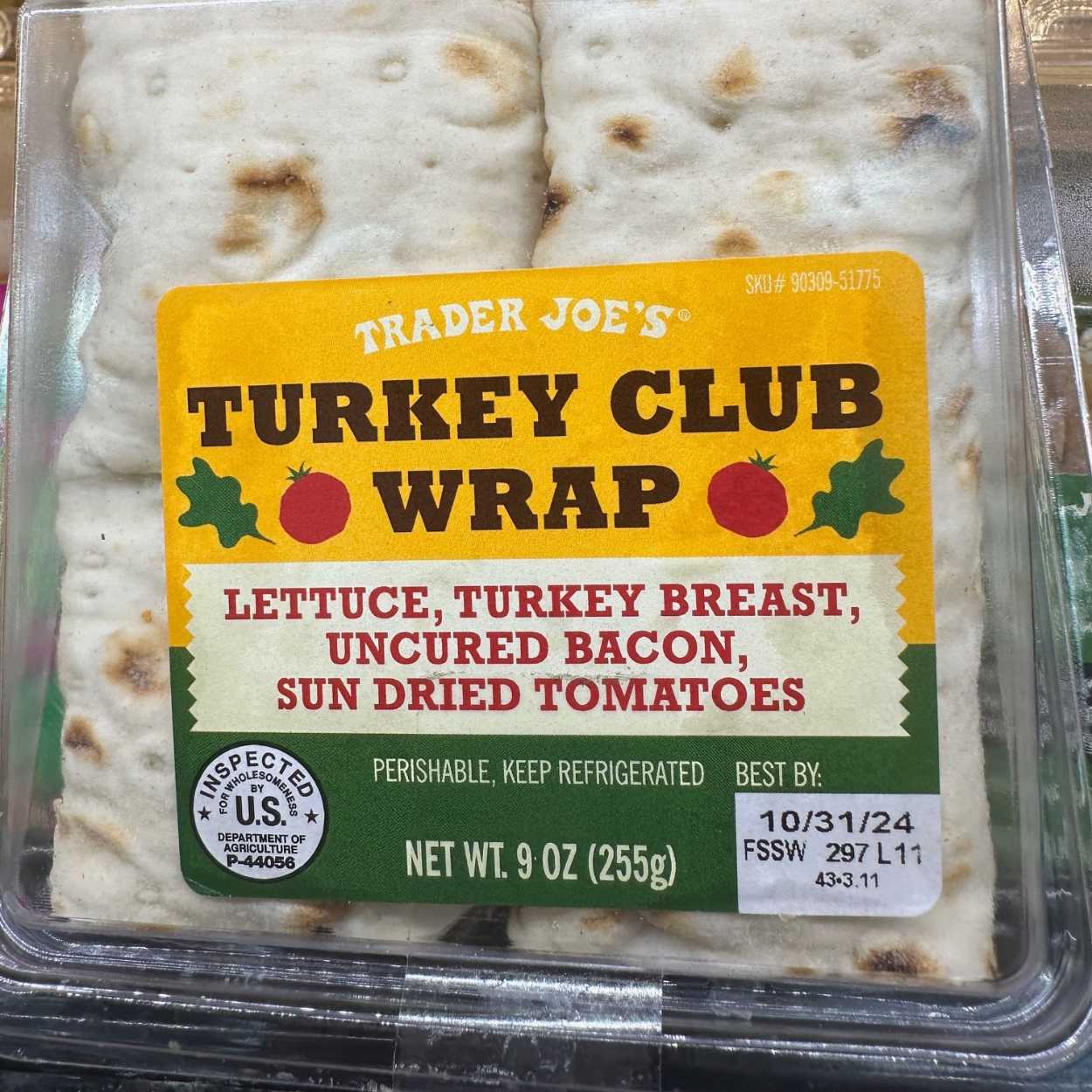 10 Foods for Anorexia Refeeding - Turkey Club Wrap